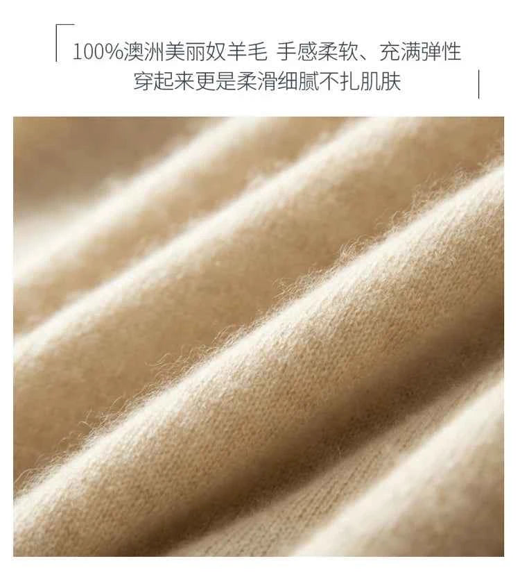Half High Solid Color Cashmere Sweater For Women Loose Pullover Autumn and Winter Contracted Commuter Basic Knitwear Top Base