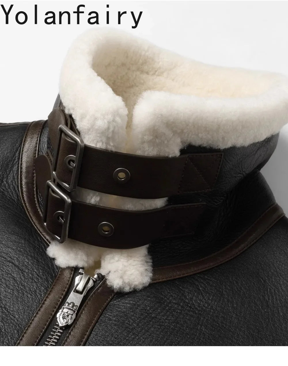 YOLANFAIRY Real Sheepskin Fur Men Jacket Natural Fur Coats Man Luxury Clothing Winter Jacket Black Fur Coat Куртка Мужская 2024 - GONZALES ONLINE SHOP