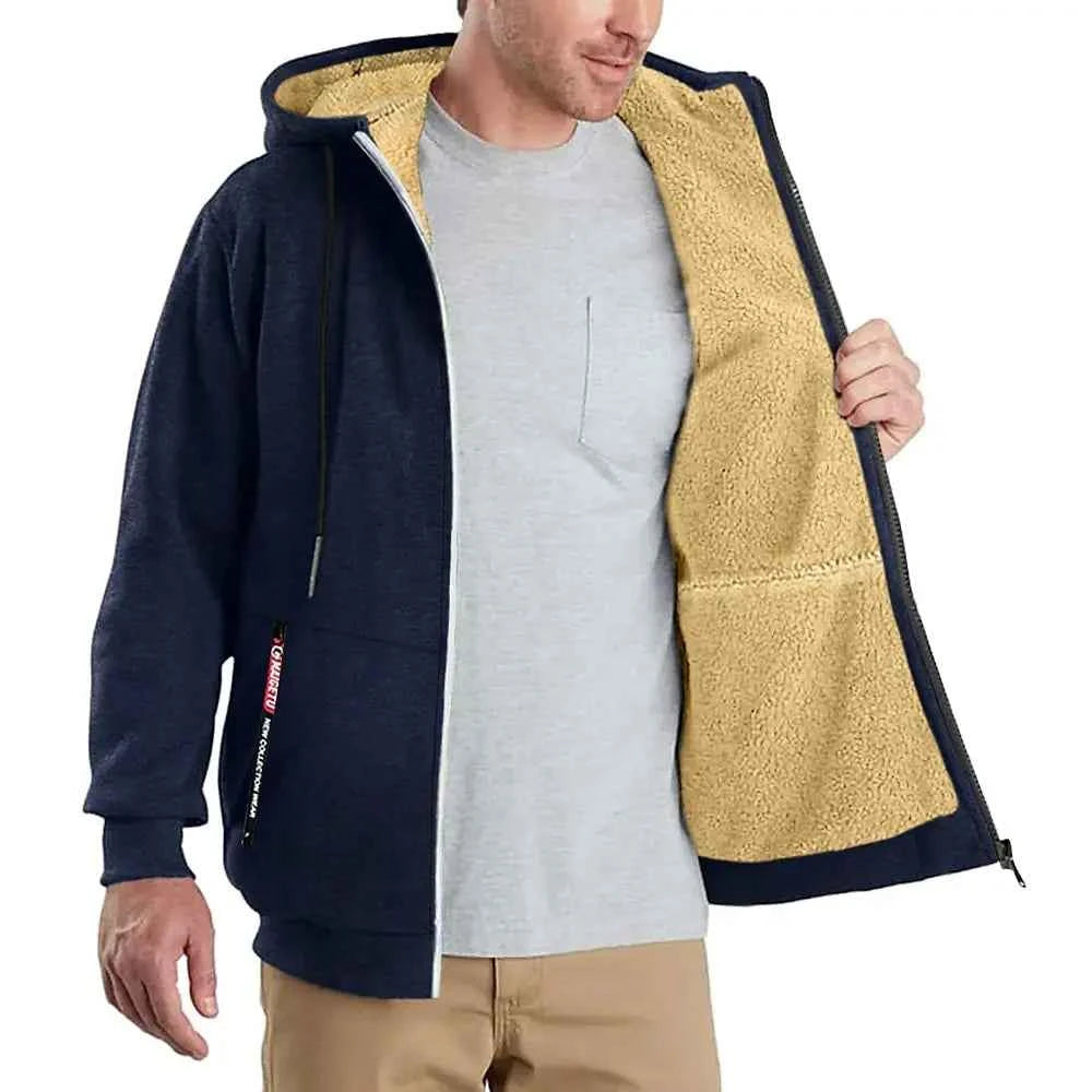 Men's Jacket Winter Camouflage Fleece Thicken Hooded Jackets Male Long Sleeve Coat Casual Zip Up Hoodies Streetwear Men's Coats