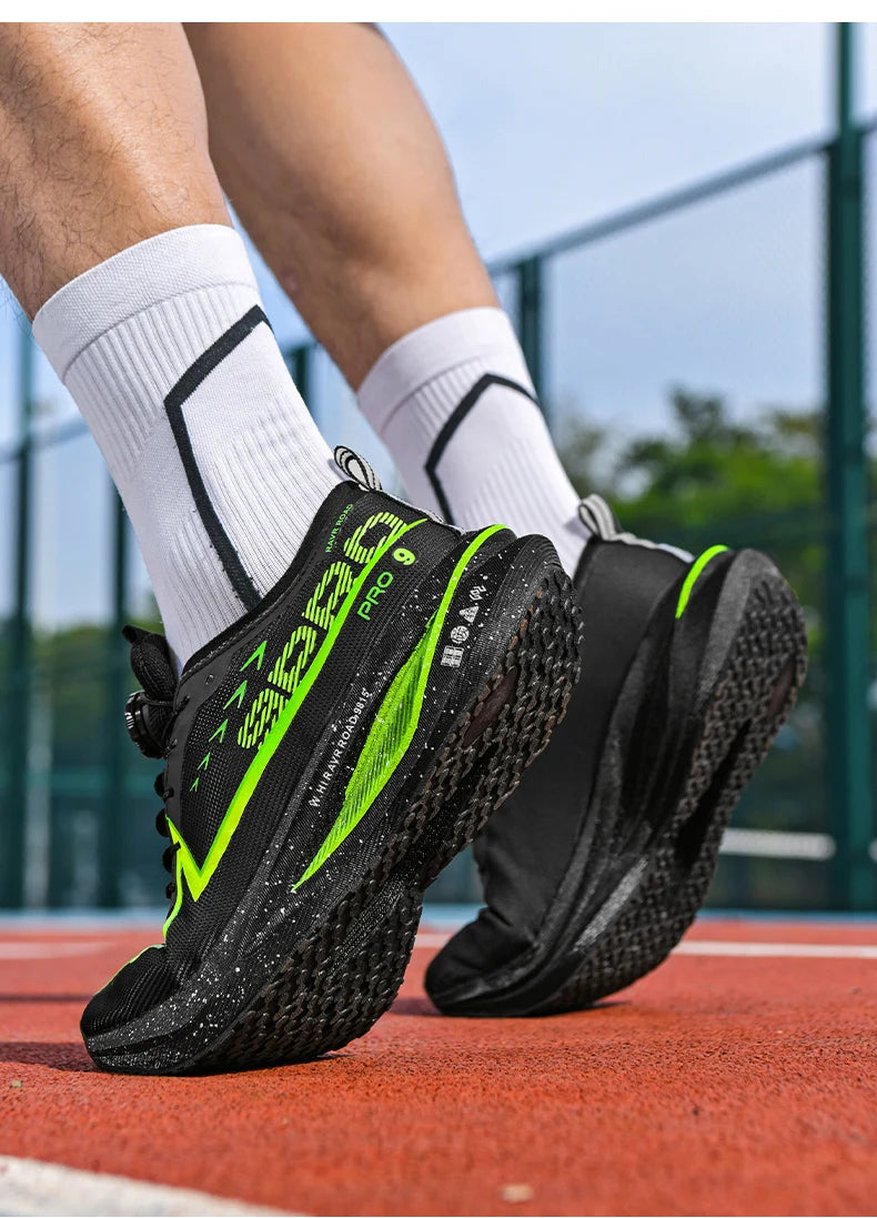 New Men's Running Shoes Breathable Outdoor Road Wear-Resistant Sport Sneakers Light Athletic Jogging Walking Shoes Fitness Shoes GONZALES ONLINE SHOP