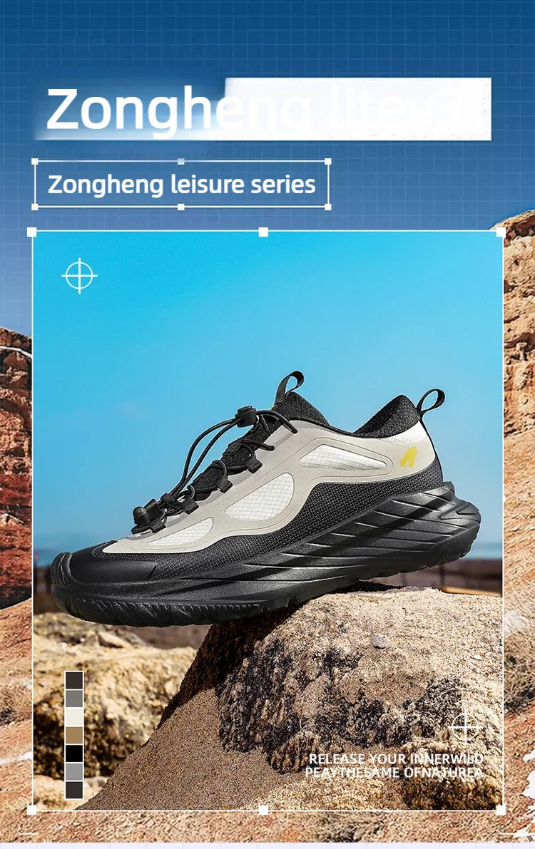Men Hiking Shoes Waterproof Casual Walking Hiking Boots Outdoor Rubber Camping Trekking Non-Slip Women Mountain Walking Sneakers GONZALES ONLINE SHOP