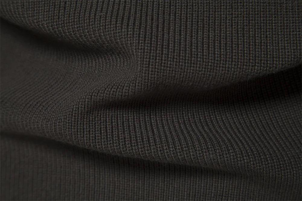 2023 New Autumn Winter Patchwork Sweater for Men - High Quality Zipper Cardigans in Cotton - GONZALES ONLINE SHOP