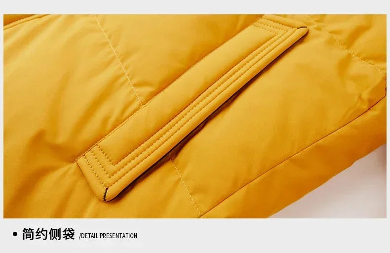 Winter New Down Jacket Men's Thick Warm White Duck Casual Coat Hooded Cold-proof Jack Clothing - GONZALES ONLINE SHOP