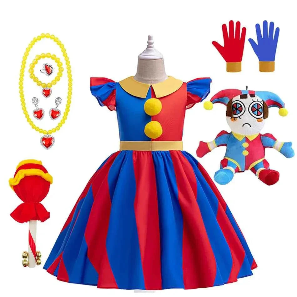Kids Pomni Costume - Adorable Cosplay Outfit for Children - GONZALES ONLINE SHOP