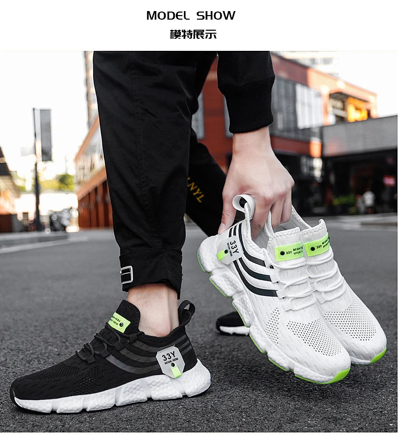 Men's Sneakers Breathable Running Shoes For Men Comfortable Classic Casual Shoes Men Tenis Masculino GONZALES ONLINE SHOP