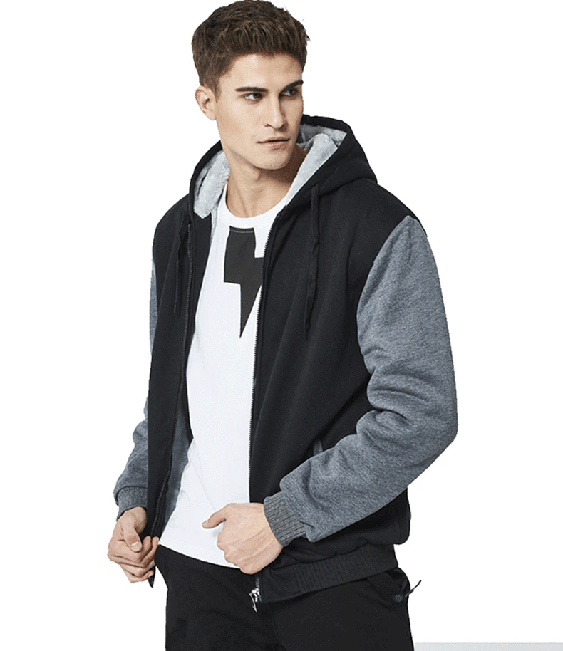 Men's Jacket Winter Camouflage Fleece Thicken Hooded Jackets Male Long Sleeve Coat Casual Zip Up Hoodies Streetwear Men's Coats GONZALES ONLINE SHOP