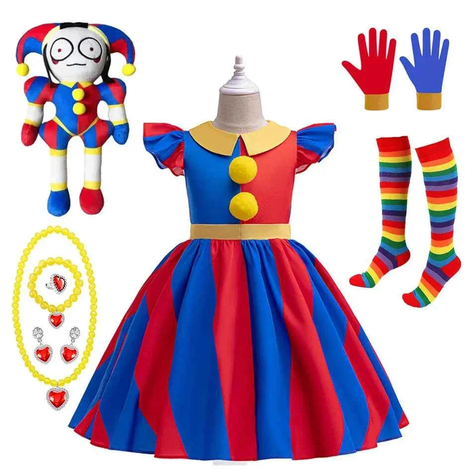 Kids Pomni Costume - Adorable Cosplay Outfit for Children - GONZALES ONLINE SHOP