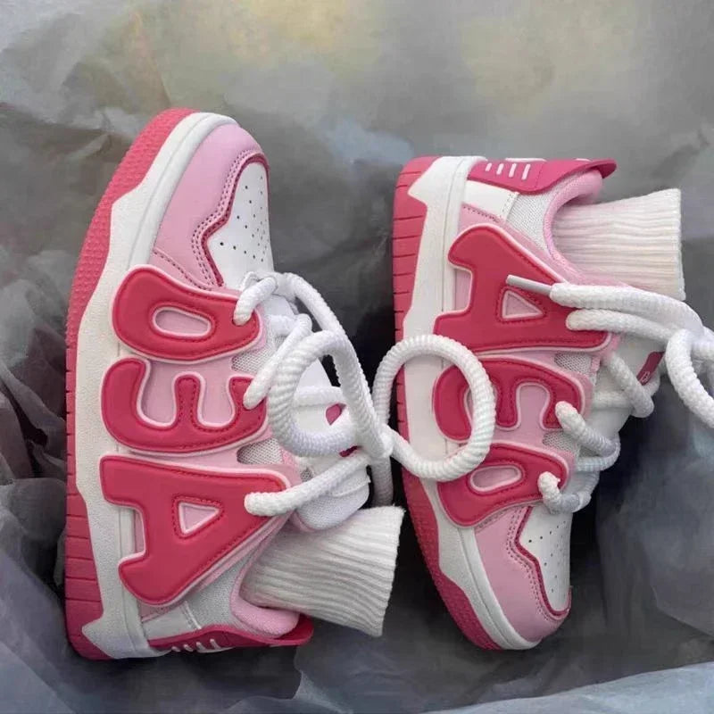 Sneakers Lace Up Athletic Shoes for Women Sports Light H Comfortable and Elegant Woman Footwear Original Deals Designer Luxury A GONZALES ONLINE SHOP