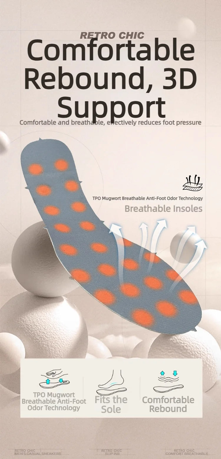 Men's Comfortable Casual Sneakers with Foot Sensing Massage Technology Women's Sports Breathable Lightweight Training Shoes GONZALES ONLINE SHOP