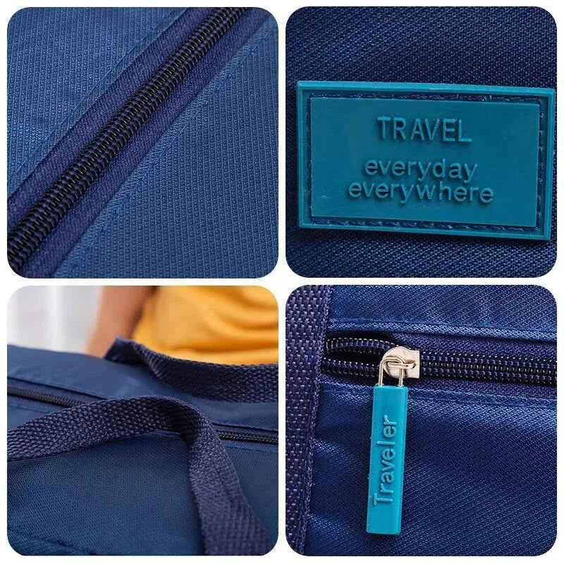 Lightweight Foldable Travel Duffel Bag: Unisex Tote Carry-On Luggage for Weekenders & Overnight Stays