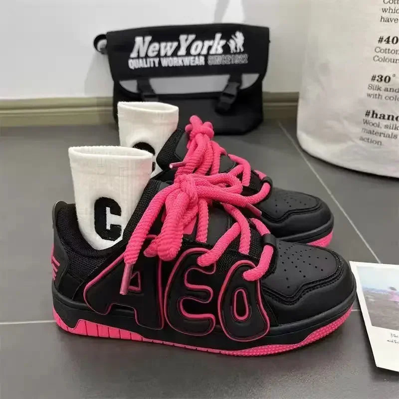 Sneakers Lace Up Athletic Shoes for Women Sports Light H Comfortable and Elegant Woman Footwear Original Deals Designer Luxury A GONZALES ONLINE SHOP