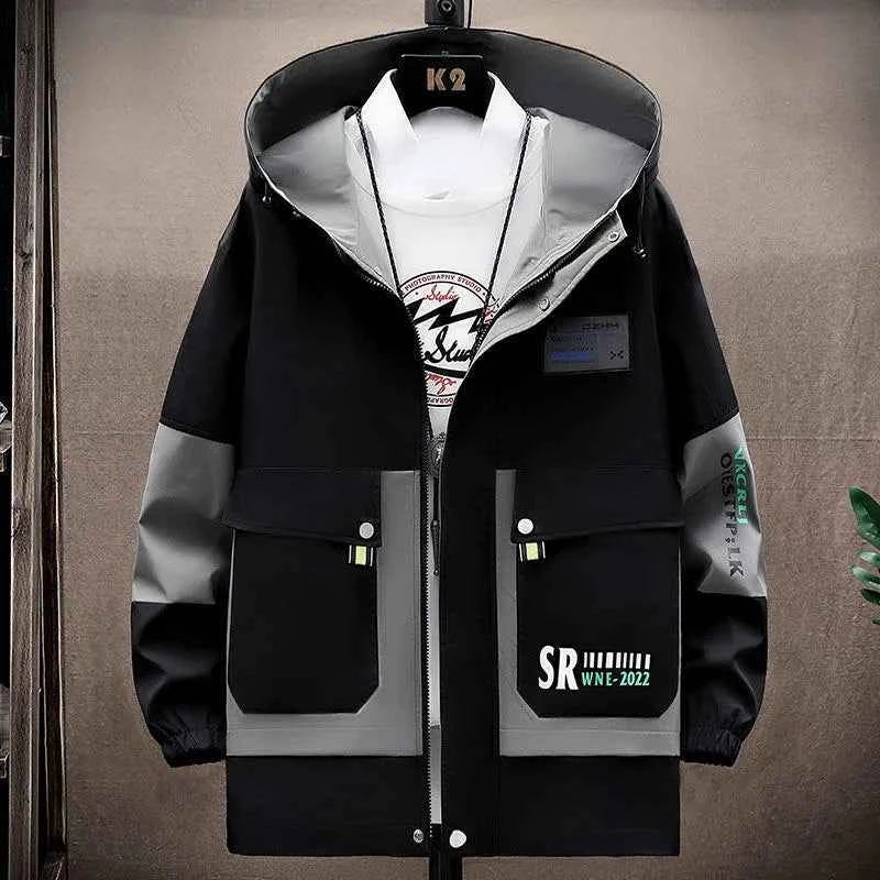 Men's Hooded Windproof Jacket Casual & Comfortable - GONZALES ONLINE SHOP
