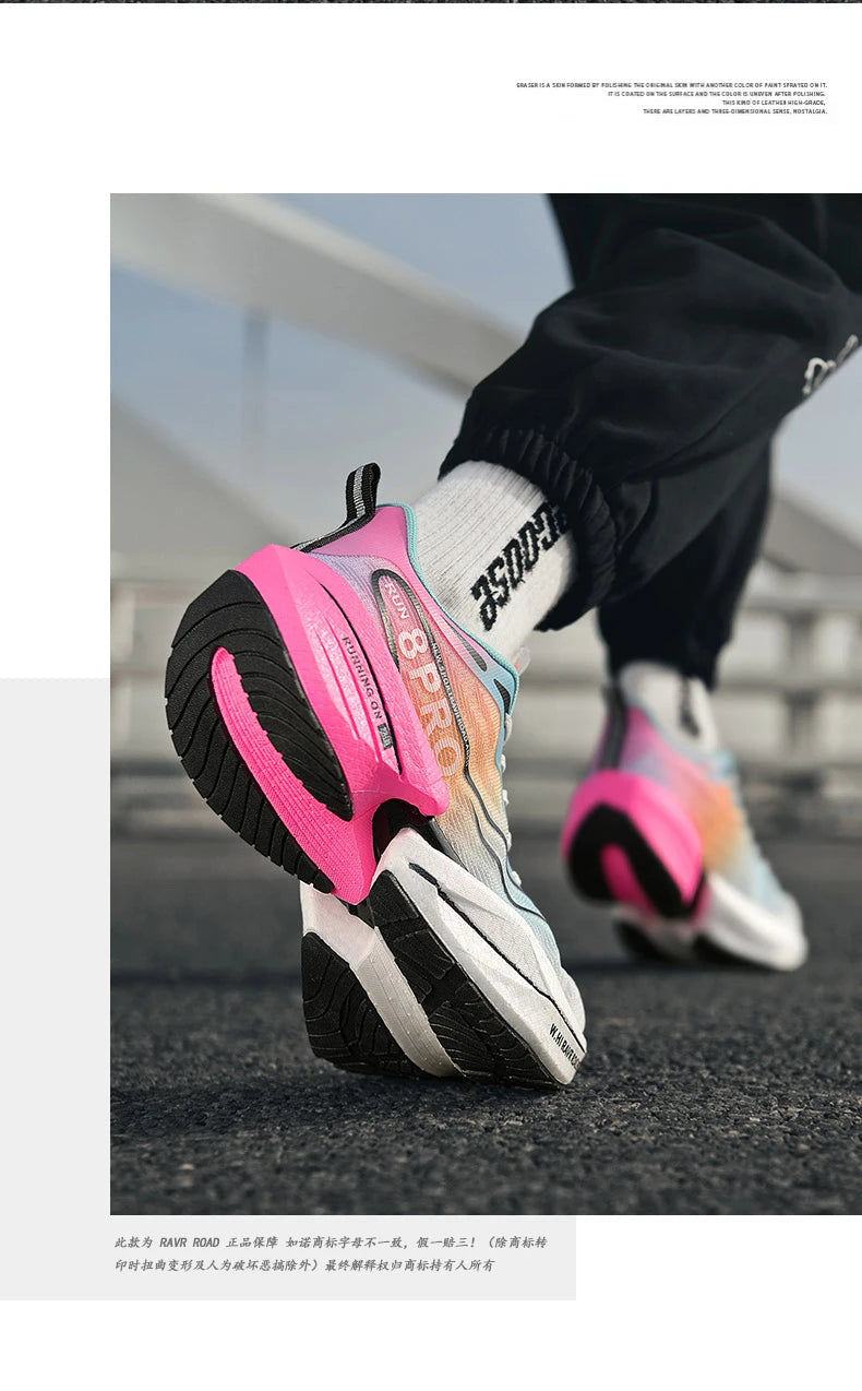 Men's Running Shoes Carbon Plate Racing Marathon Athletic Shoes Cushioned Comfortable Road Sneakers Teenage Training Shoes GONZALES ONLINE SHOP