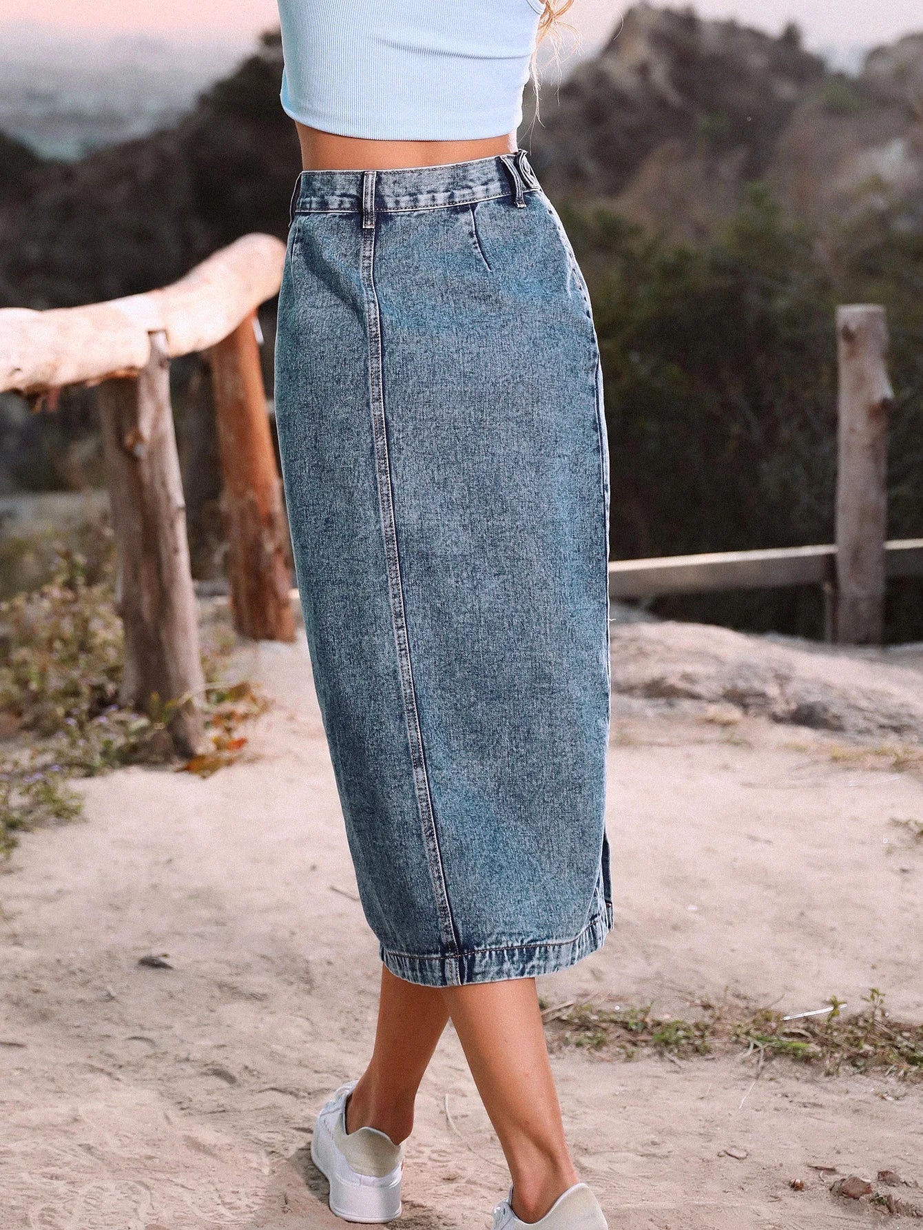 Casual High Quality Maxi Denim Skirts For Women Summer 2024 Fashion Black Jeans Dress Long Y2k Skirt Denim GONZALES ONLINE SHOP