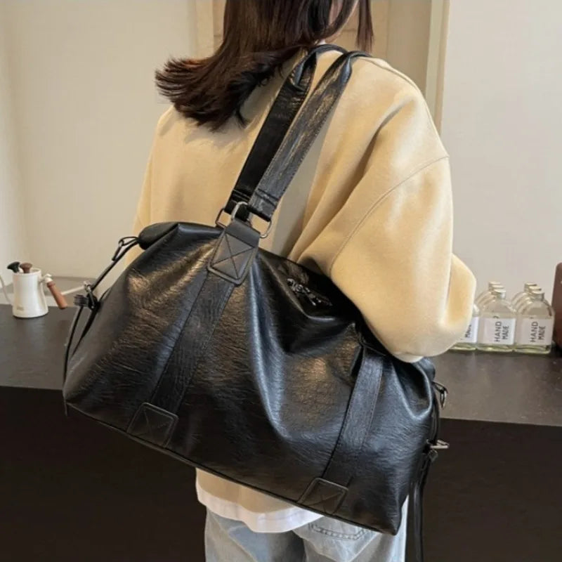 Fashion Tote Bag Leather Women Bag Simplicity Handbag Solid Vintage Shoulder Messenger Bag for Ladies GONZALES ONLINE SHOP