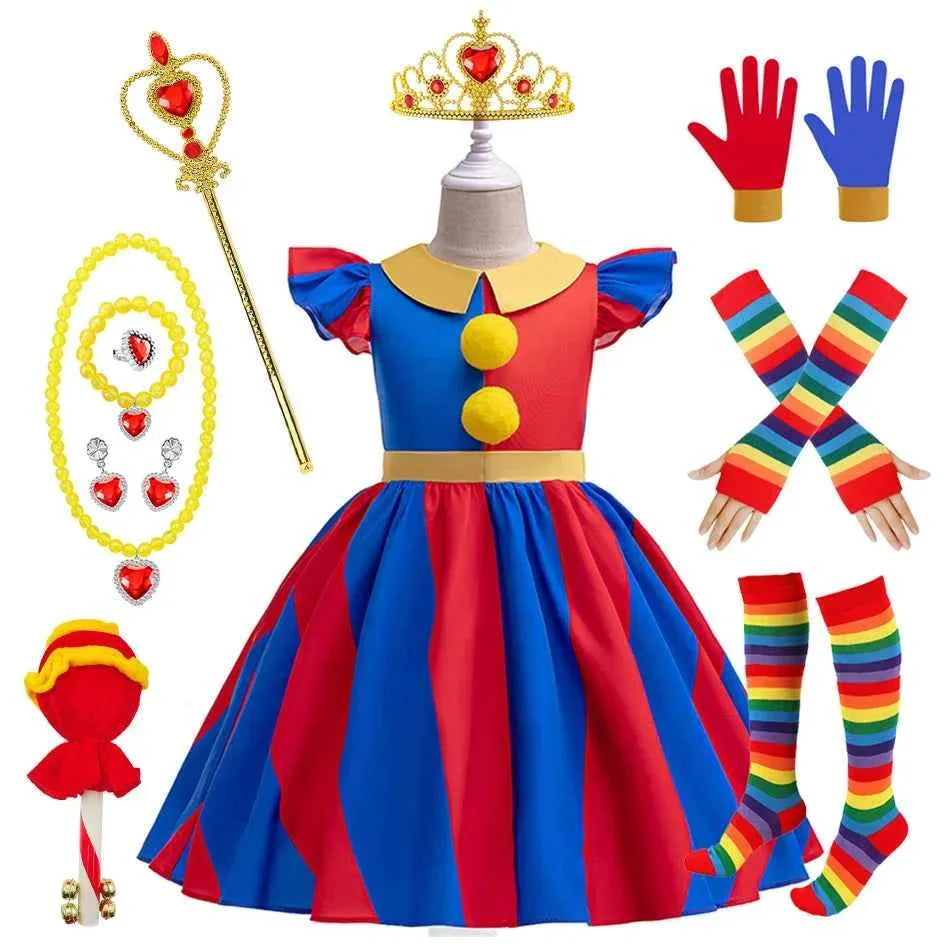 Kids Pomni Costume - Adorable Cosplay Outfit for Children - GONZALES ONLINE SHOP