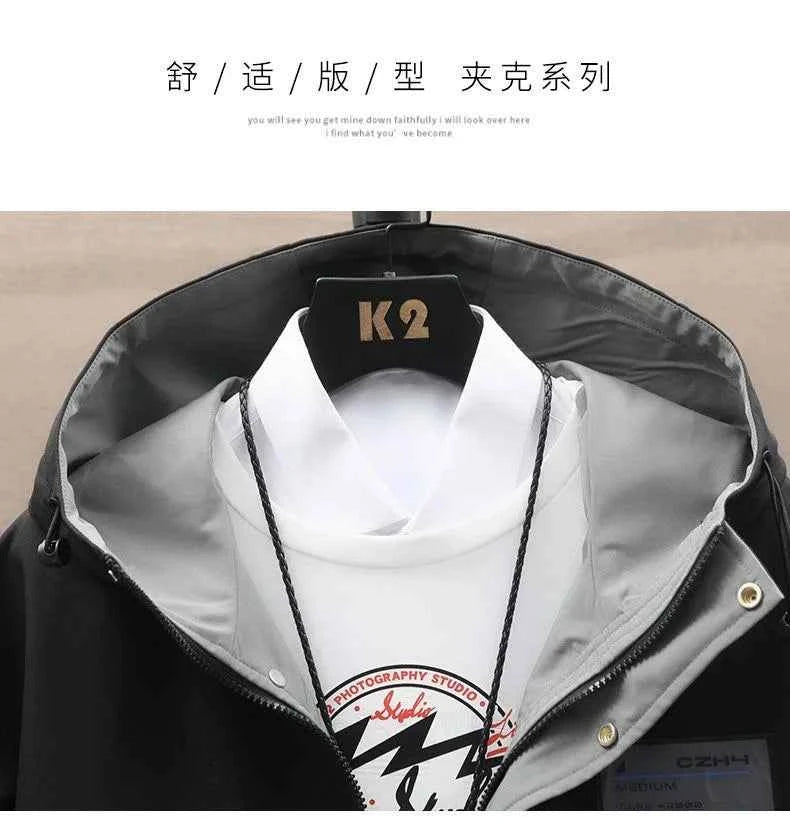 Men's Hooded Windproof Jacket Casual & Comfortable - GONZALES ONLINE SHOP