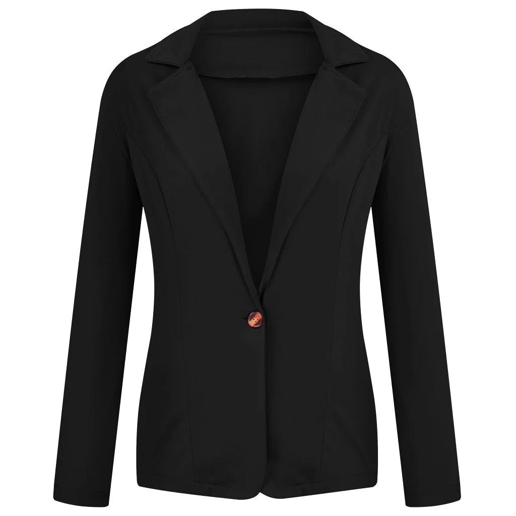 Women's Blazer 2024 Formal Blazer Women's Office Work Set Pocket Jacket Coat Loose women's wear GONZALES ONLINE SHOP