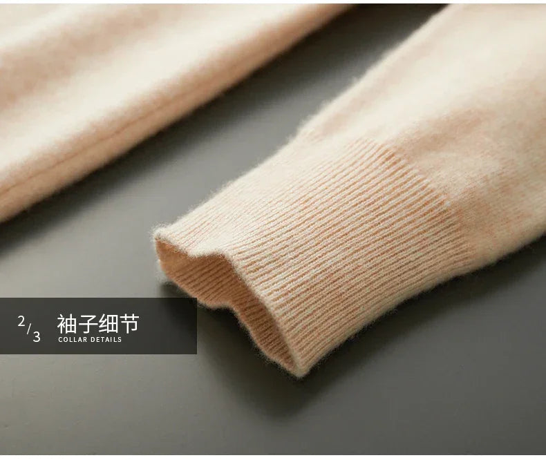 MVLYFLRT 100% Pure Merino Wool Sweater Men's Round Neck Pullover Tops Autumn Winter Thin Solid Color Sweater Versatile Basic GONZALES ONLINE SHOP