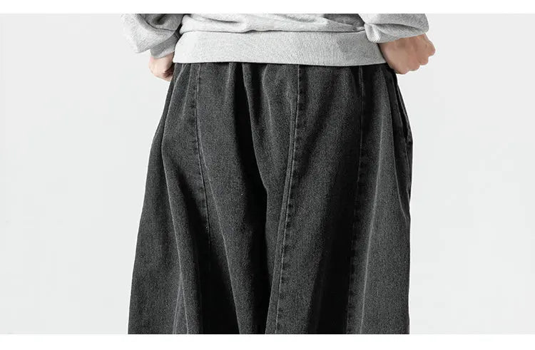 Men Harajuku Wide-leg Jeans Men Oversized Fashion Loose Cargo Denim Pants Male High Street Baggy Trousers Hip Hop Streetwear GONZALES ONLINE SHOP