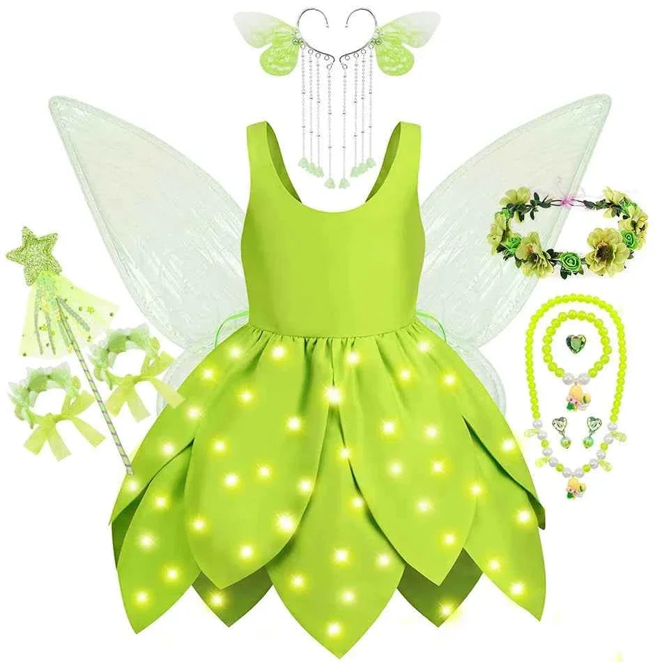 Baby Girl Fairy Dress Tinker Bell Inspired Costume - GONZALES ONLINE SHOP