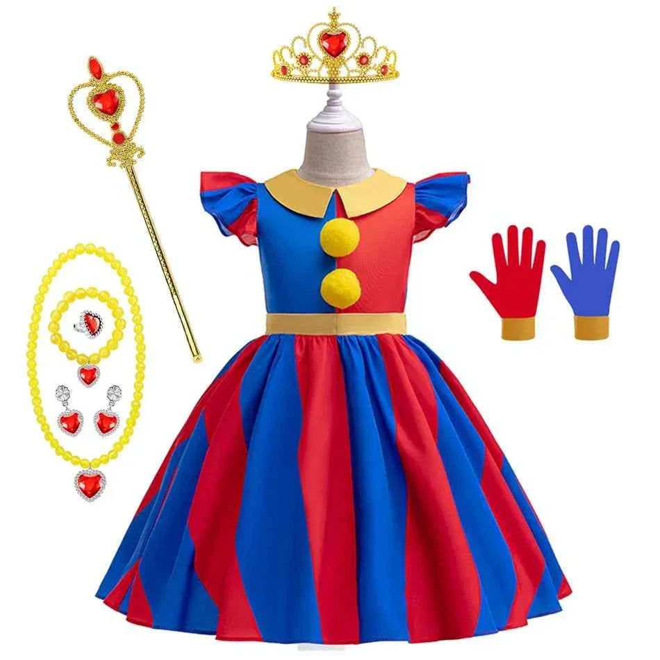Kids Pomni Costume - Adorable Cosplay Outfit for Children - GONZALES ONLINE SHOP