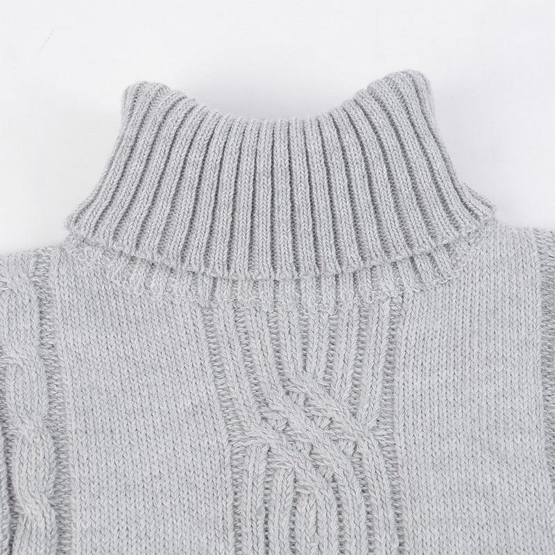 Autumn Winter Men's Turtleneck Sweater - Warm Retro Knitted Pullover Long Sleeve Sweater - GONZALES ONLINE SHOP