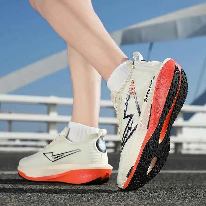 Running Shoes Carbon Board Speciality Marathon Men Sports Breathable Lightweight Women's Comfortable Athletic Nonskid Sneakers