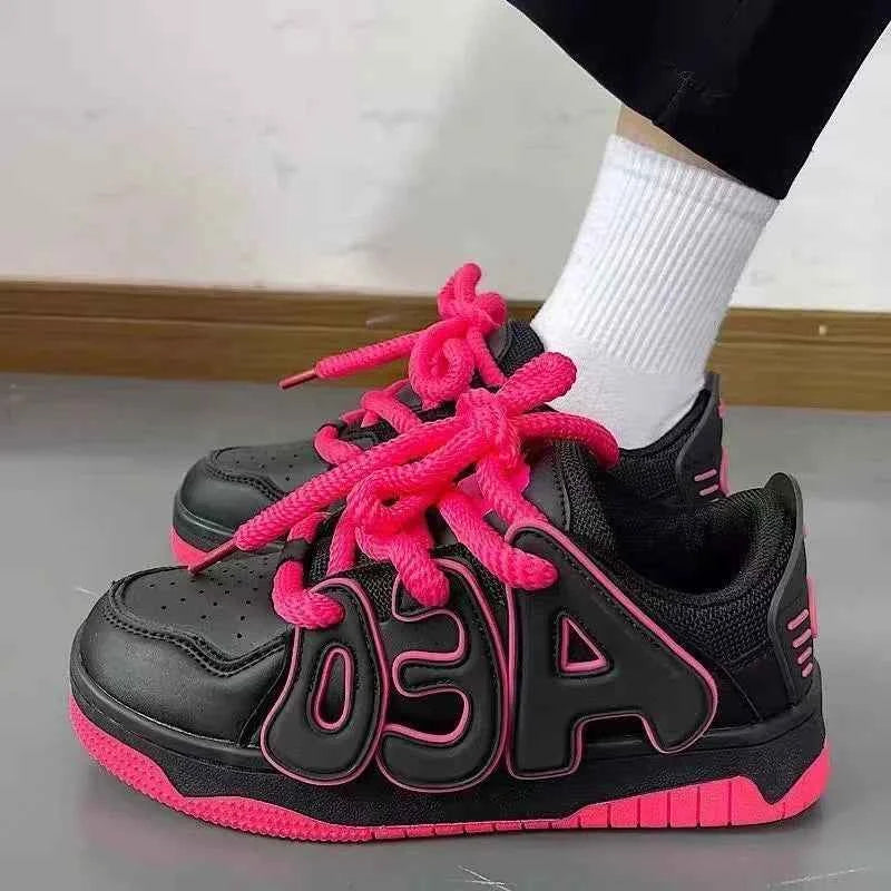 Sneakers Lace Up Athletic Shoes for Women Sports Light H Comfortable and Elegant Woman Footwear Original Deals Designer Luxury A