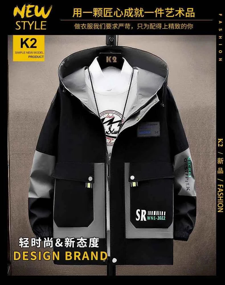 Men's Hooded Windproof Jacket Casual & Comfortable - GONZALES ONLINE SHOP