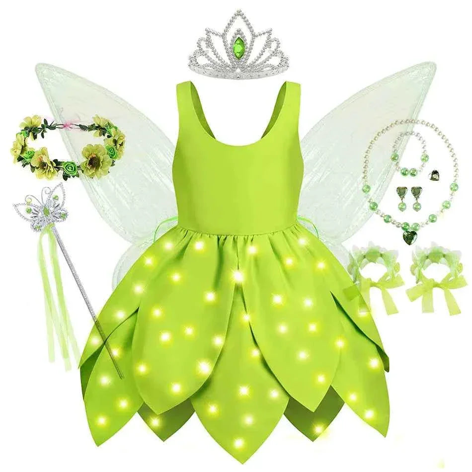 Baby Girl Fairy Dress Tinker Bell Inspired Costume - GONZALES ONLINE SHOP