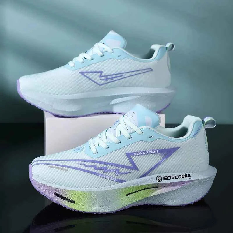Running Shoes Carbon Board Speciality Marathon Men Sports Breathable Lightweight Women's Comfortable Athletic Nonskid Sneakers