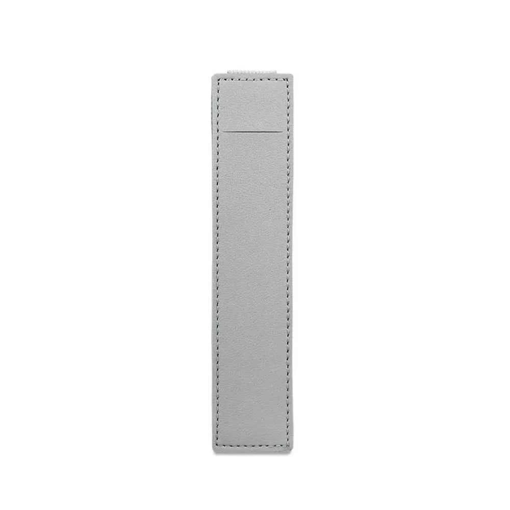 Pu Leather Pen Bag Elastic Buckle Book Notebook Fashion School Pen Case for Office Meeting Easy Carry Office Student Stationery