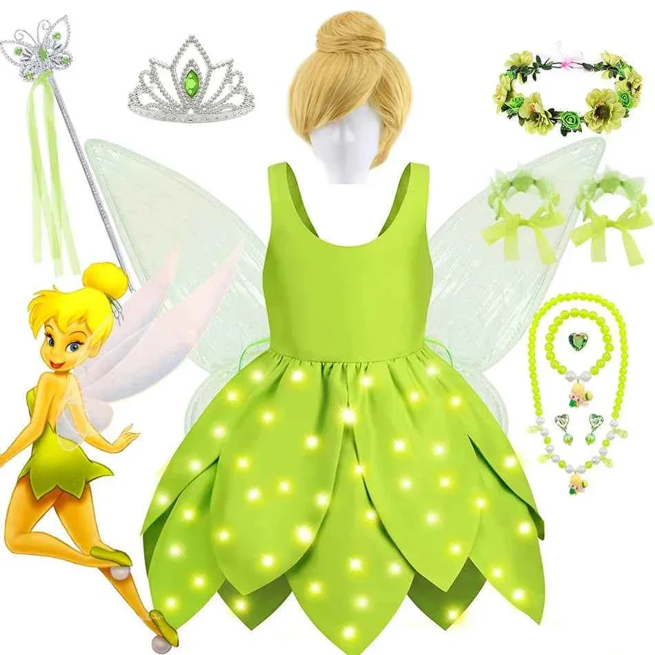 Baby Girl Fairy Dress Tinker Bell Inspired Costume - GONZALES ONLINE SHOP