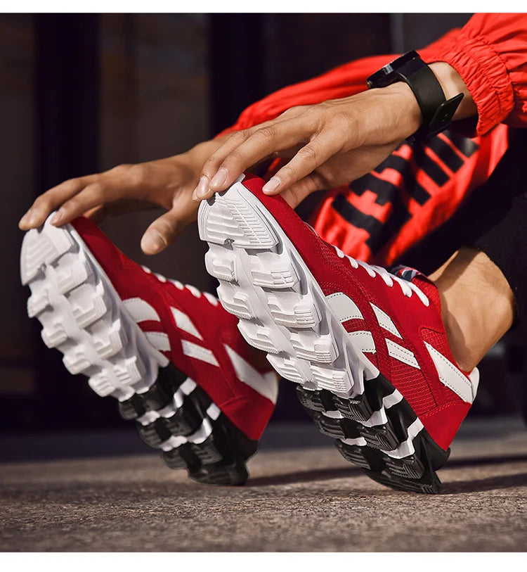 2025 New Men's Running Shoes Sneakers Breathable Casual Sneakers Anti-slip Vibration Comfortable Walking Men Shoes GONZALES ONLINE SHOP