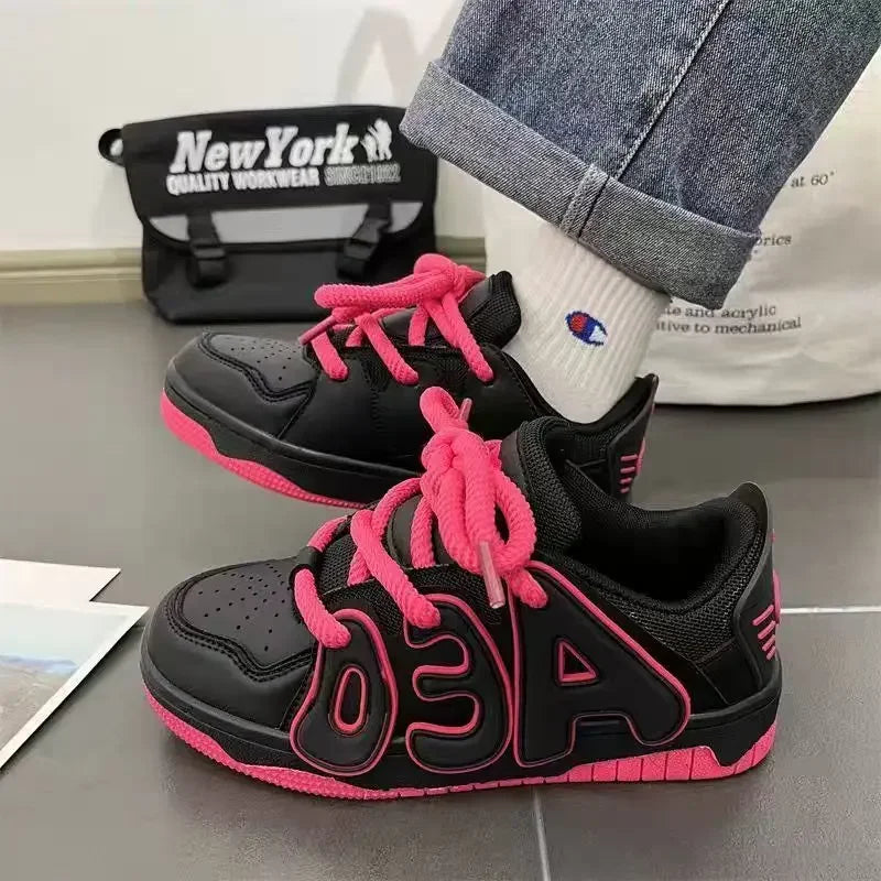Sneakers Lace Up Athletic Shoes for Women Sports Light H Comfortable and Elegant Woman Footwear Original Deals Designer Luxury A GONZALES ONLINE SHOP