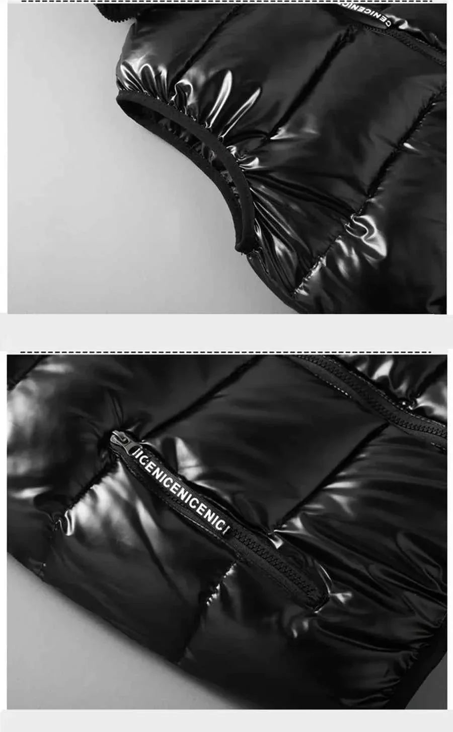 Men's Waterproof Winter Vest - Glossy Hooded Design, Warm and Waterproof - GONZALES ONLINE SHOP