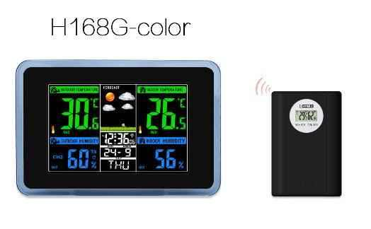 433MHZ Wireless Weather Station with Color Display and Forecast Bell GONZALES ONLINE SHOP
