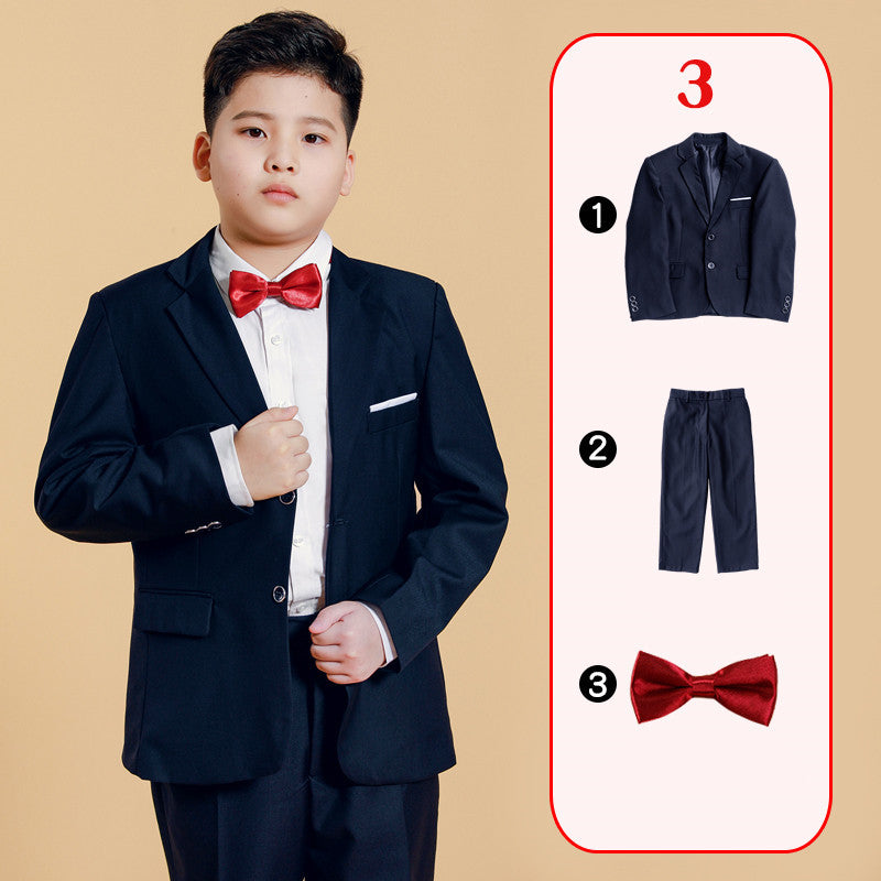 Fat Boy Suit, Boy Plus Fat Big Size Suit, Children's Host Costume, Big Boy Piano Performance Dress GONZALES ONLINE SHOP