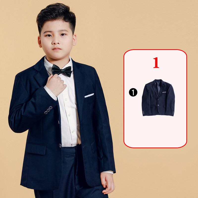 Fat Boy Suit, Boy Plus Fat Big Size Suit, Children's Host Costume, Big Boy Piano Performance Dress GONZALES ONLINE SHOP