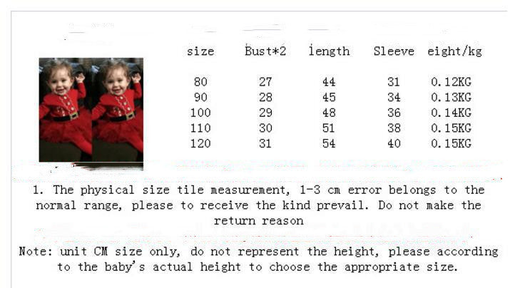 New Baby Kids' Round Neck Spring And Autumn Long Sleeve Christmas Clothes Mesh Dress GONZALES ONLINE SHOP