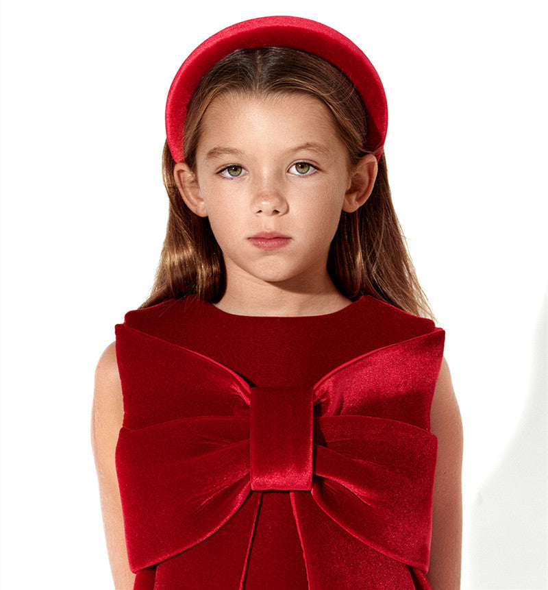 Christmas Dress Big Bowknot Tank Top Dress Girl GONZALES ONLINE SHOP