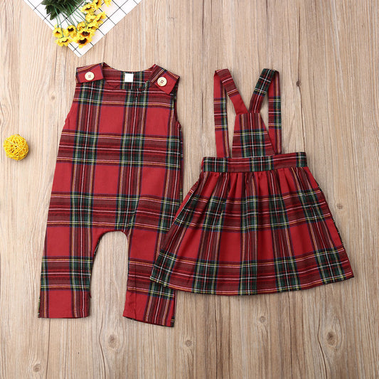 Christmas Children's Sling Dress GONZALES ONLINE SHOP