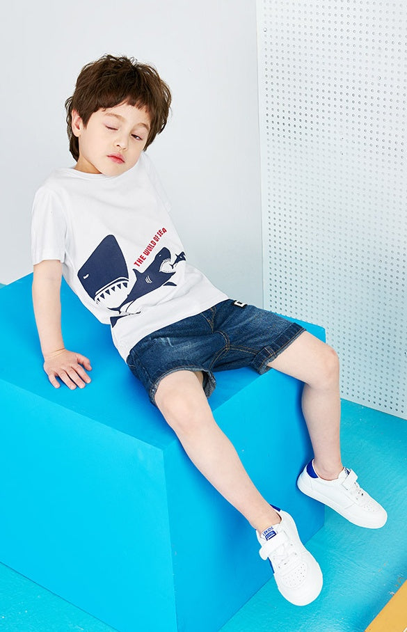 Summer Children's Wear Korean Fashion Children's Short Sleeve T-Shirt Cotton Kids Clothes Summer Boy Half Sleeve Top GONZALES ONLINE SHOP