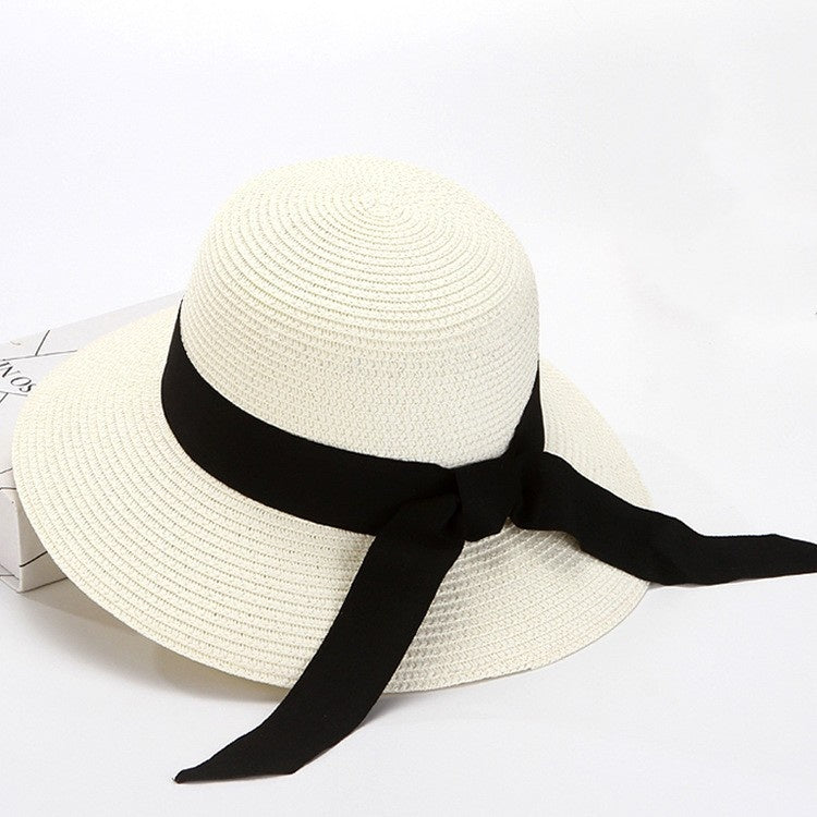 Women's Beach Wide Brimmed Sun Straw Hat - GONZALES ONLINE SHOP