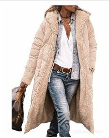 Solid-color hooded cotton-padded jacket Hypersku