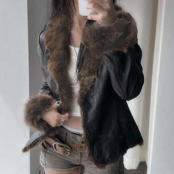 Irregular Leather Jacket Hypersku