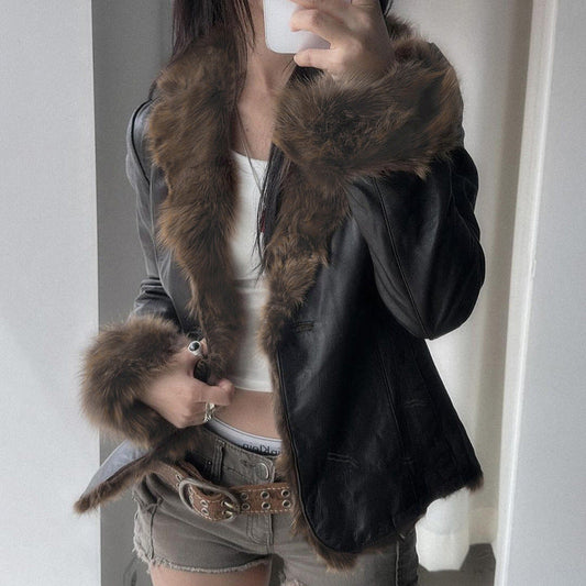 Irregular Leather Jacket Hypersku