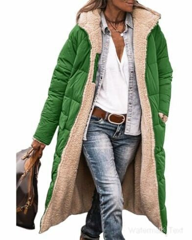 Solid-color hooded cotton-padded jacket Hypersku