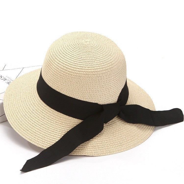 Women's Beach Wide Brimmed Sun Straw Hat - GONZALES ONLINE SHOP